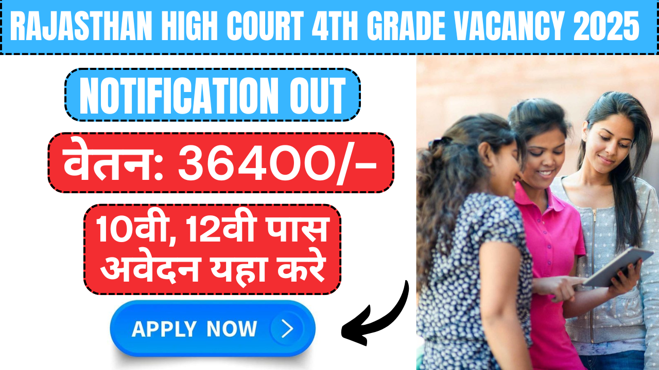 Rajasthan High Court Fourth Class Vacanity 20220 Exam Date Salary
